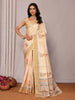Janasya Beige Chanderi Silk Paisley Printed Saree - Distacart