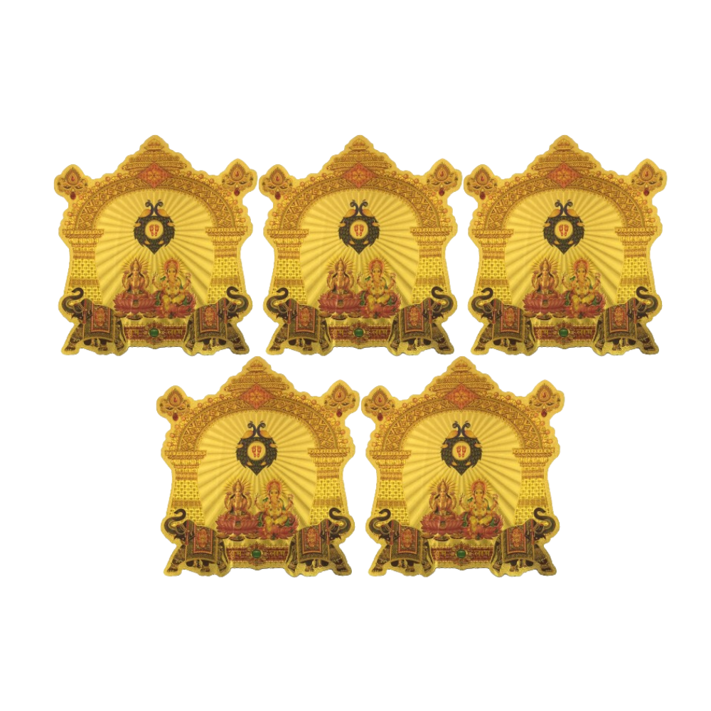 Stickerbazaar Micro Golden Mandir Big Sticker - Distacart