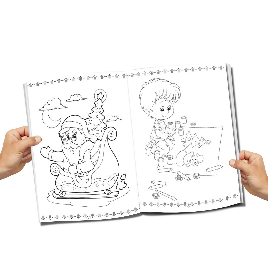 Dreamland Christmas Colouring Book for Kids Ages 4-8 Years