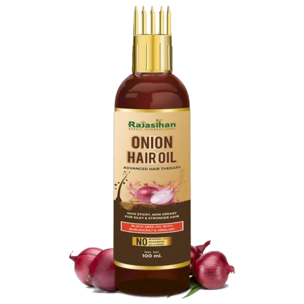 Rajasthan Herbals Onion Hair Oil & Hair Growth Stimulator Capsule Combo