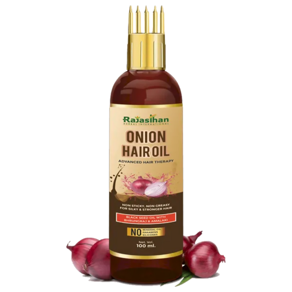 Rajasthan Herbals Onion Hair Oil & Hair Growth Stimulator Capsule Combo
