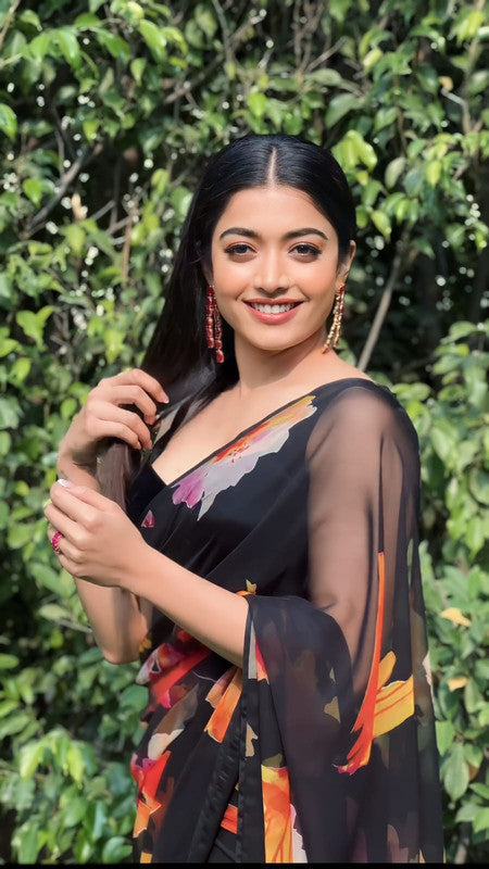 NOZ2TOZ Women Banarasi Silk Woven Saree With Blouse Piece - Black - Distacart