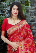 Thumbnail for NOZ2TOZ Women Banarasi Silk Woven Saree With Blouse Piece - Maroon - Distacart