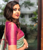 Thumbnail for NOZ2TOZ Women Banarasi Silk Woven Saree With Blouse Piece - Sea Green - Distacart