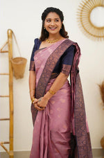 Thumbnail for NOZ2TOZ Women Banarasi Silk Woven Saree With Blouse Piece - Pink - Distacart