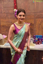 Thumbnail for NOZ2TOZ Women Banarasi Silk Woven Saree With Blouse Piece - Pista - Distacart