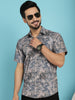 Indian Needle Men's Pejali Printed Casual Shirt - Blue - Distacart