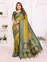 Thumbnail for Aastha Fashion Pista Green South Soft Silk Zari Weaving Saree - Distacart