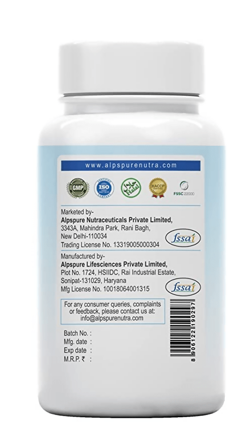 Alpspure Nutra Flaxseed Oil Capsules - Distacart