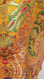 Thumbnail for Kia Fashions Mustard Yellow Multi Color Weave Readymade Blouse - Distacart