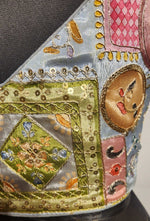 Thumbnail for Kia Fashions Grey Sequins & Zari Embroidered Readymade Blouse - Distacart