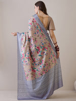 Thumbnail for NOZ2TOZ Women's Silk Blend Beige Printed Designer Saree With Blouse Piece - Distacart