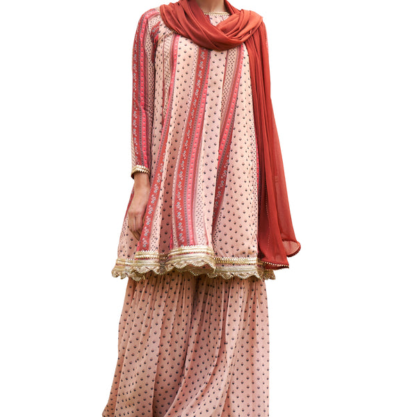 Janasya Multicolor Georgette Digital Floral Printed Set - Distacart