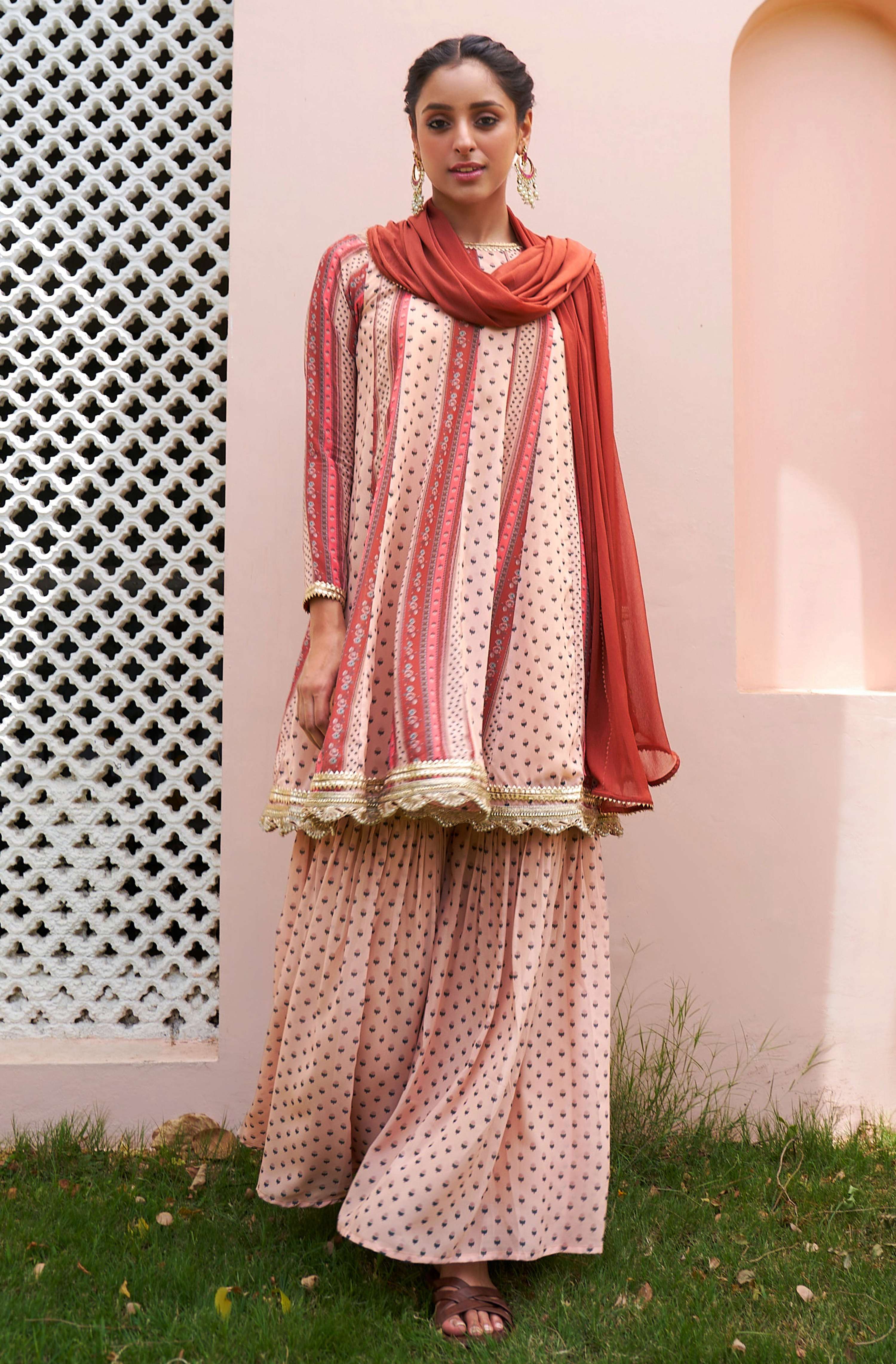 Janasya Multicolor Georgette Digital Floral Printed Set - Distacart