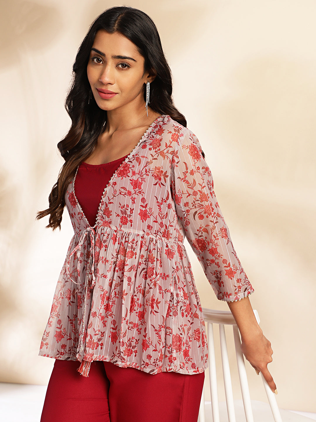 Janasya Wine Moss Solid Set - Distacart