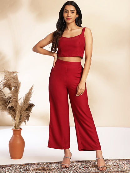 Janasya Wine Moss Solid Set - Distacart