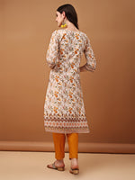 Thumbnail for Hand Embroidered,Schiffli & Printed Kurta With Pant & Printed Dupatta, Yellow - Hiral Fashion - Distacart