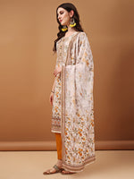 Thumbnail for Hand Embroidered,Schiffli & Printed Kurta With Pant & Printed Dupatta, Yellow - Hiral Fashion - Distacart