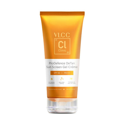 VLCC Clinic ProDefence De Tan SPF 50 PA+++ Sun Screen Gel Crème - Distacart