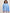Lyush Women Blue Fur Button Placket Hooded Jacket