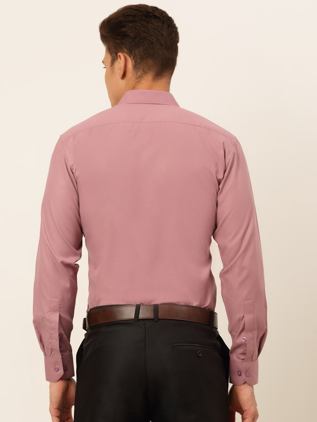 Jainish Men's Magenta Pink Formal Solid Shirts - Distacart
