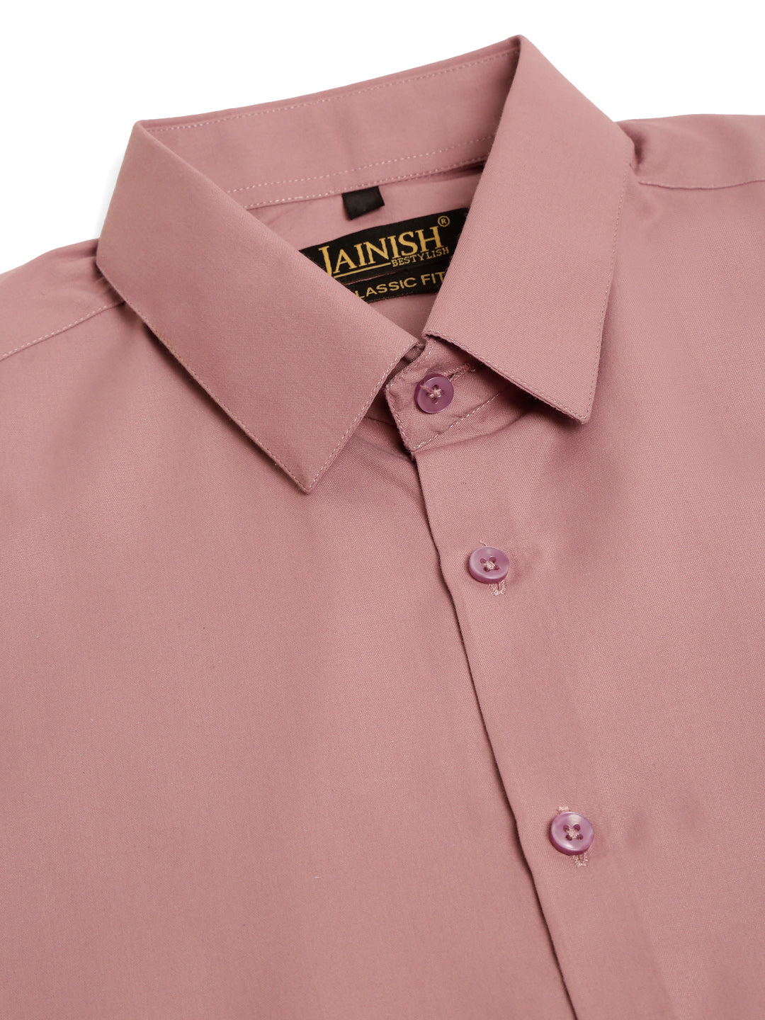 Jainish Men's Magenta Pink Formal Solid Shirts - Distacart