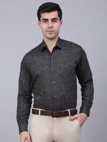 Thumbnail for Jainish Men's Cotton Lycra Printed Formal Shirts - Grey - Distacart