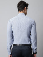 Thumbnail for Jainish Men's Blue Checks Pure Cotton Formal Shirt - Distacart