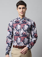 Thumbnail for Jainish Men's Grey Classic Printed Formal Shirt - Distacart