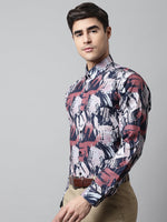 Thumbnail for Jainish Men's Grey Classic Printed Formal Shirt - Distacart