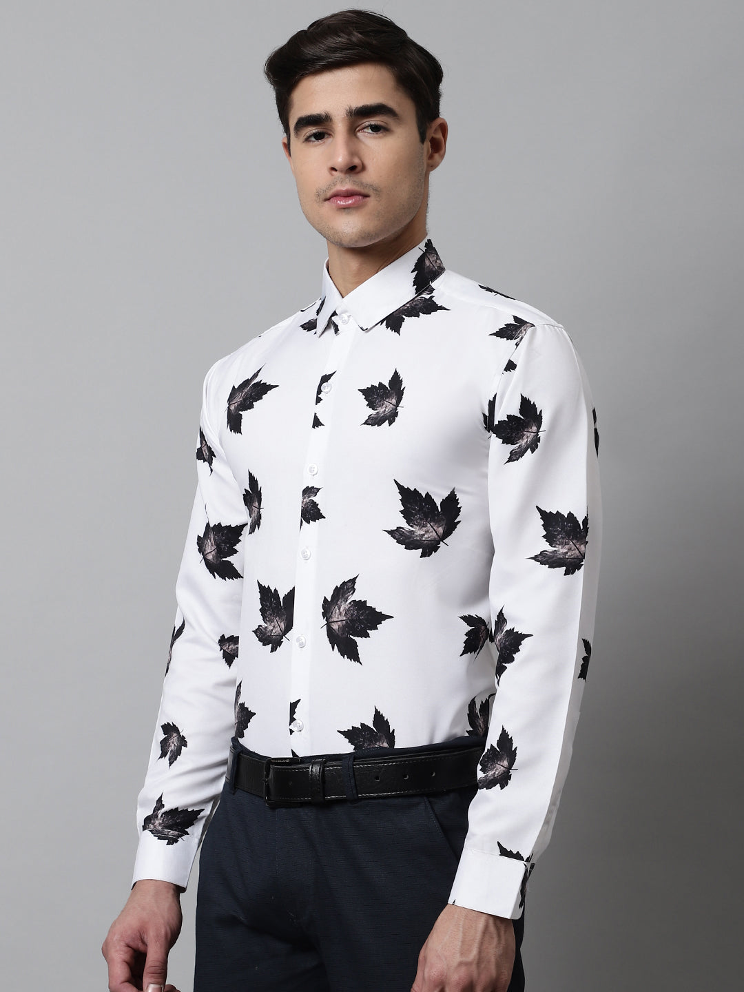 Jainish Men's Regular Fit Printed Pure Cotton Formal Shirt - Distacart