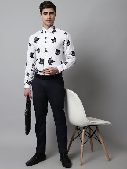 Jainish Men's Regular Fit Printed Pure Cotton Formal Shirt - Distacart