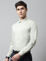 Thumbnail for Jainish Men's Pista Green Micro Ditsy Printed Pure Cotton Formal Shirt - Distacart