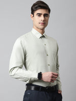 Thumbnail for Jainish Men's Pista Green Micro Ditsy Printed Pure Cotton Formal Shirt - Distacart