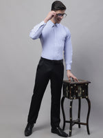 Thumbnail for Jainish Men's Blue Micro Checked Formal Shirt - Distacart