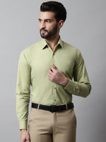 Thumbnail for Jainish Men's Pista Green Classic Slim Fit Solid Formal Shirt - Distacart