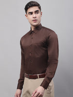 Thumbnail for Jainish Men's Coffee Dobby Textured Formal Shirt - Distacart