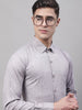 Jainish Men's Grey Cotton Solid Formal Shirt - Distacart