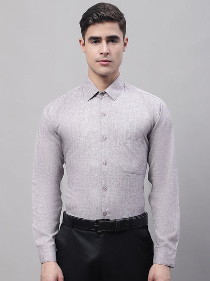 Jainish Men's Grey Cotton Solid Formal Shirt - Distacart