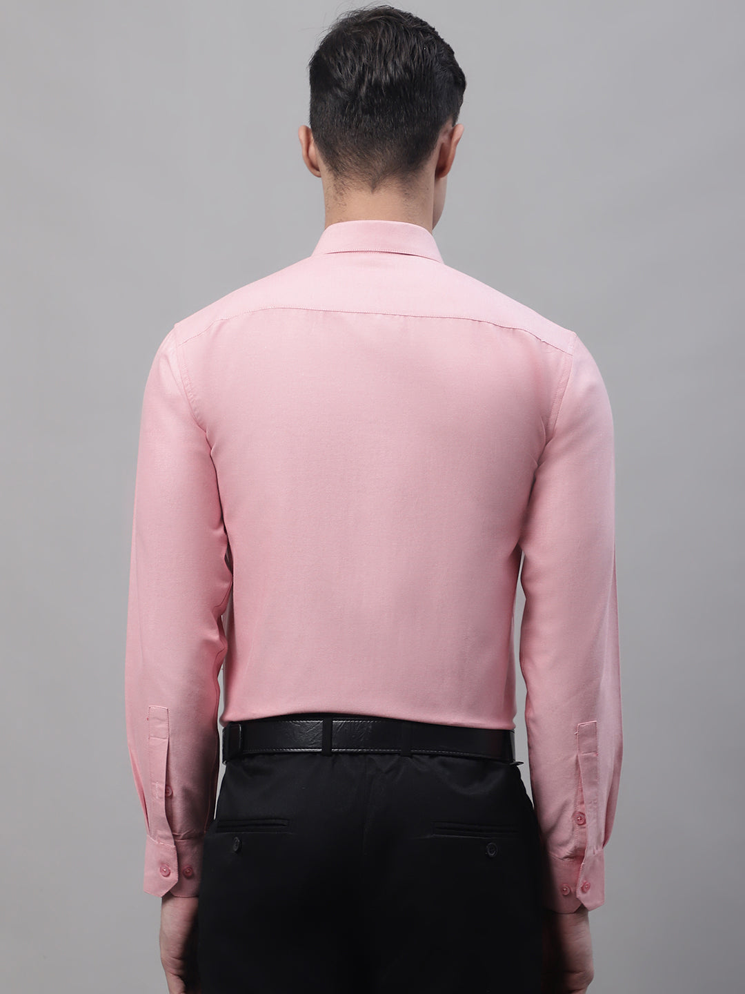 Jainish Men's Coral Cotton Solid Formal Shirt - Distacart