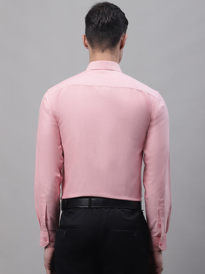 Jainish Men's Coral Cotton Solid Formal Shirt - Distacart