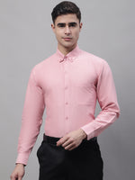 Thumbnail for Jainish Men's Coral Cotton Solid Formal Shirt - Distacart