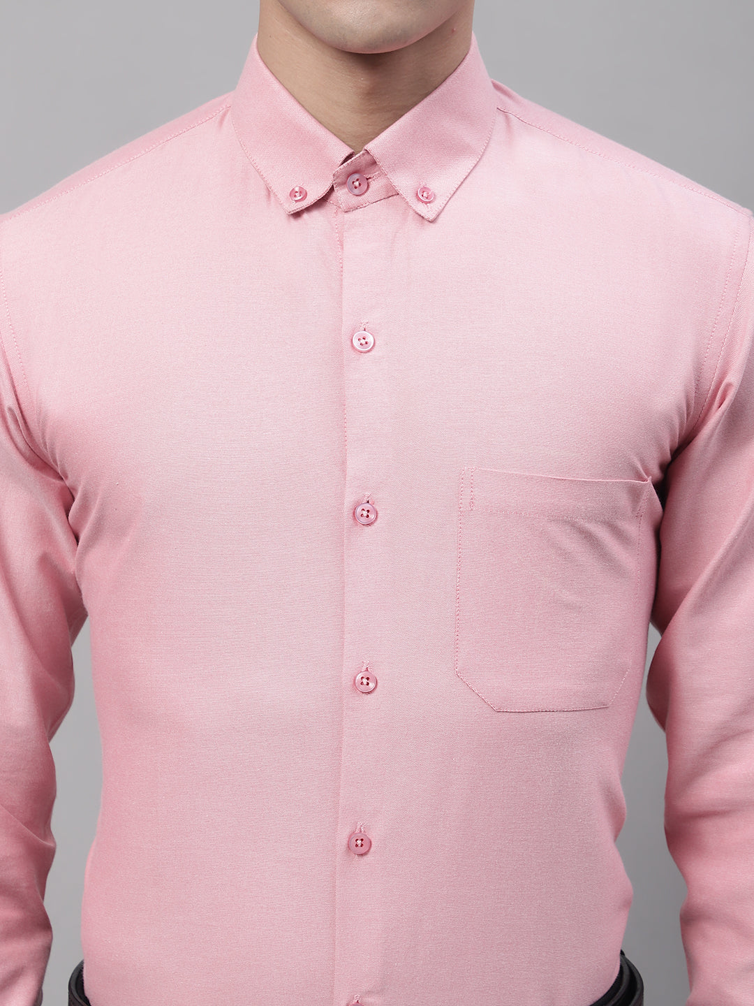 Jainish Men's Coral Cotton Solid Formal Shirt - Distacart