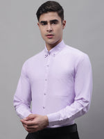 Thumbnail for Jainish Men's Light Purple Cotton Solid Formal Shirt - Distacart