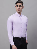 Thumbnail for Jainish Men's Light Purple Cotton Solid Formal Shirt - Distacart