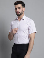 Thumbnail for Jainish Men's Printed Formal Shirt - Purple - Distacart