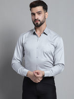 Thumbnail for Jainish Men's Cotton Solid Formal Shirt - Light-Grey - Distacart