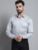 Jainish Men's Cotton Solid Formal Shirt - Light-Grey - Distacart