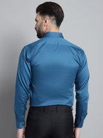 Thumbnail for Jainish Men's Cotton Solid Formal Shirt - Peacock - Distacart