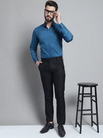 Thumbnail for Jainish Men's Cotton Solid Formal Shirt - Peacock - Distacart